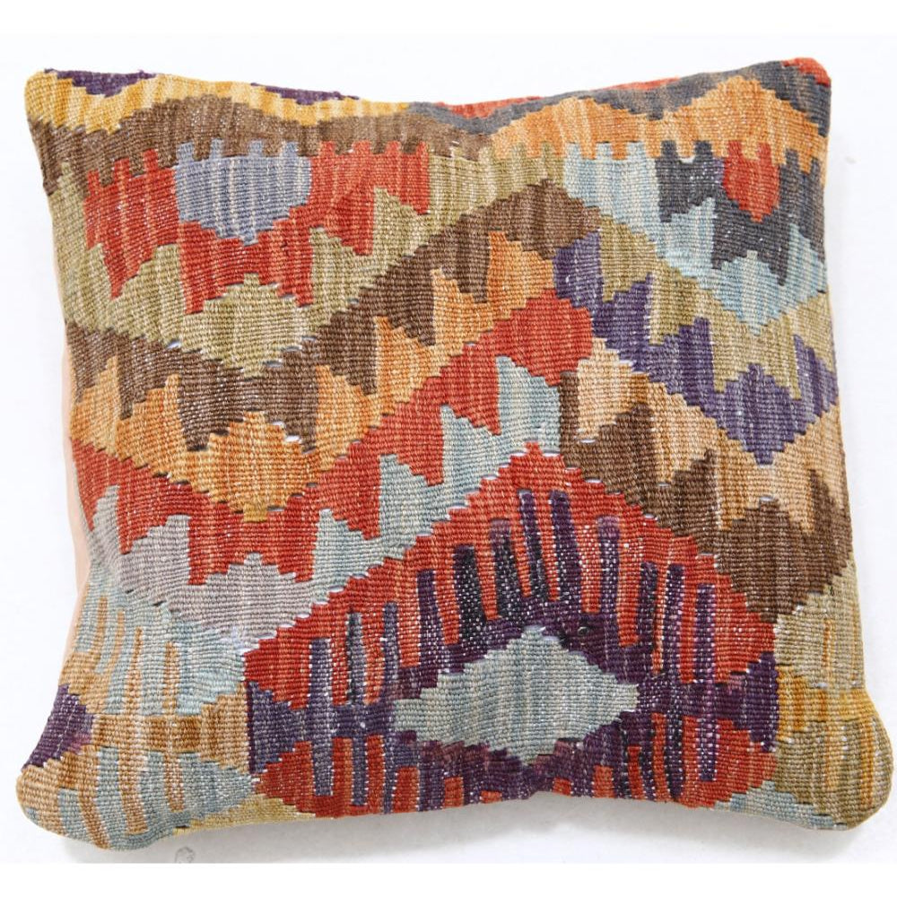 Hand Woven Tribal  Wool Pillow - 1'5'' x 1'5''