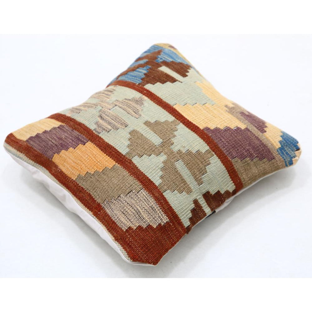Almohada de lana tribal tejida a mano - 1'5'' x 1'5''