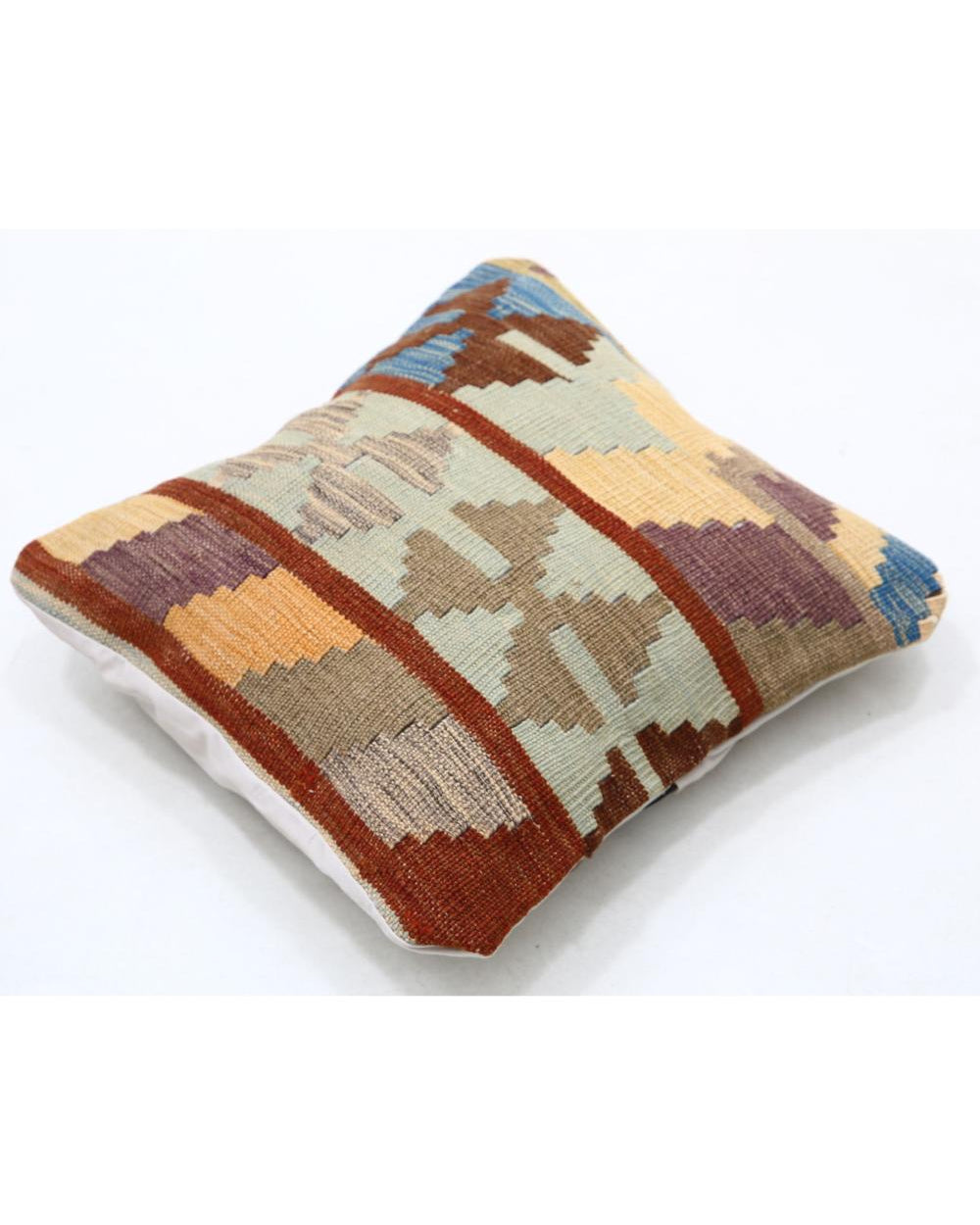 Almohada de lana tribal tejida a mano - 1'5'' x 1'5''