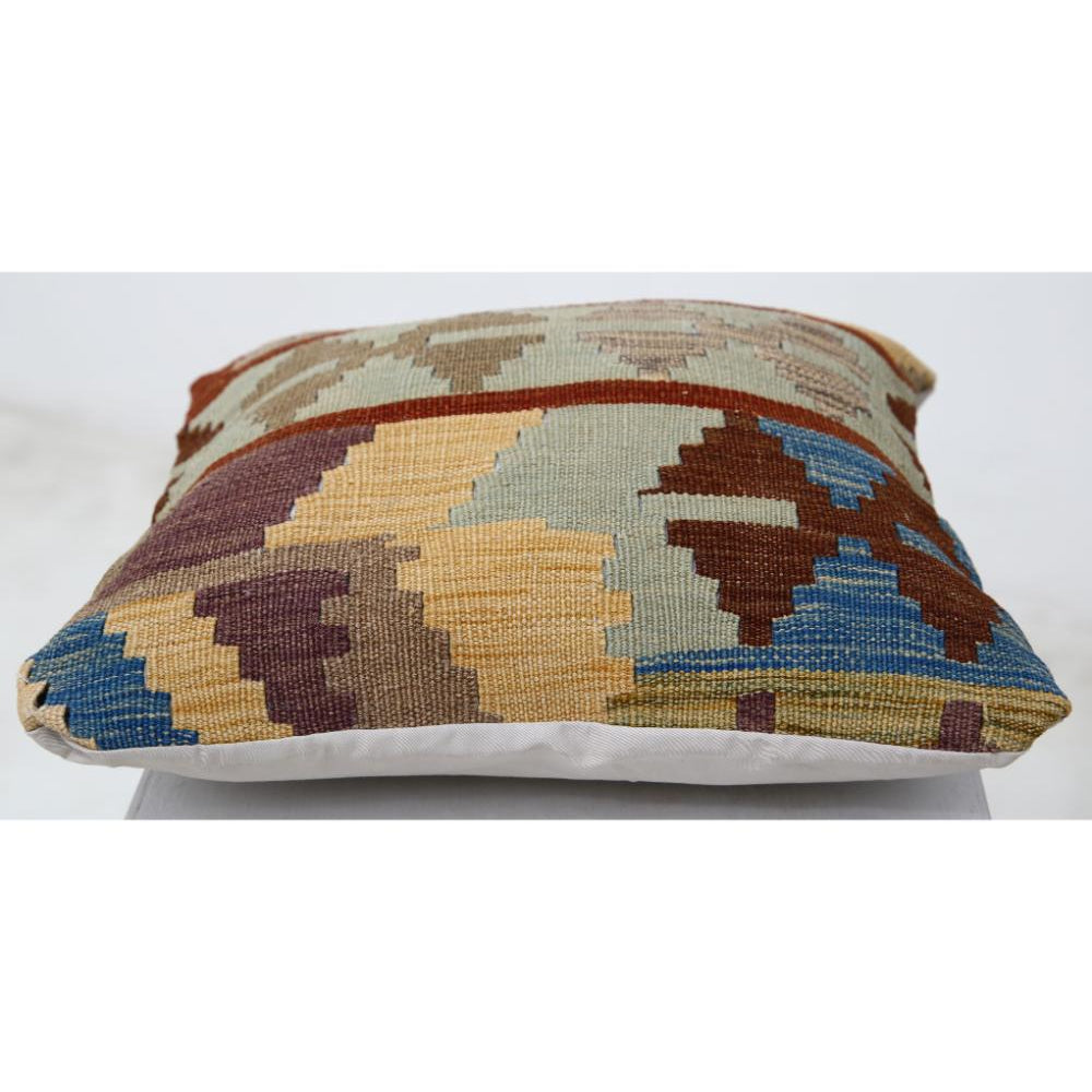 Almohada de lana tribal tejida a mano - 1'5'' x 1'5''