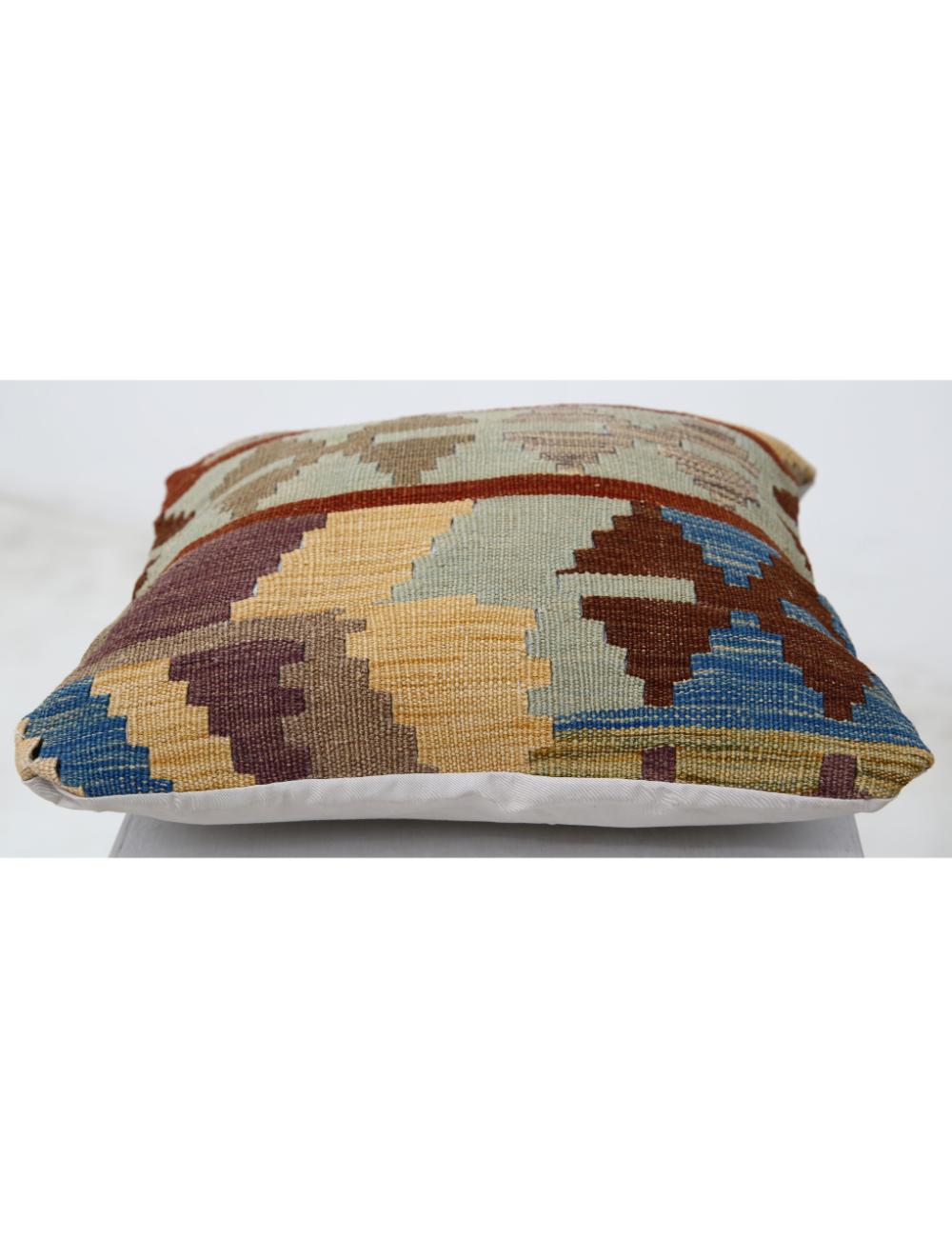 Hand Woven Tribal  Wool Pillow - 1'5'' x 1'5''