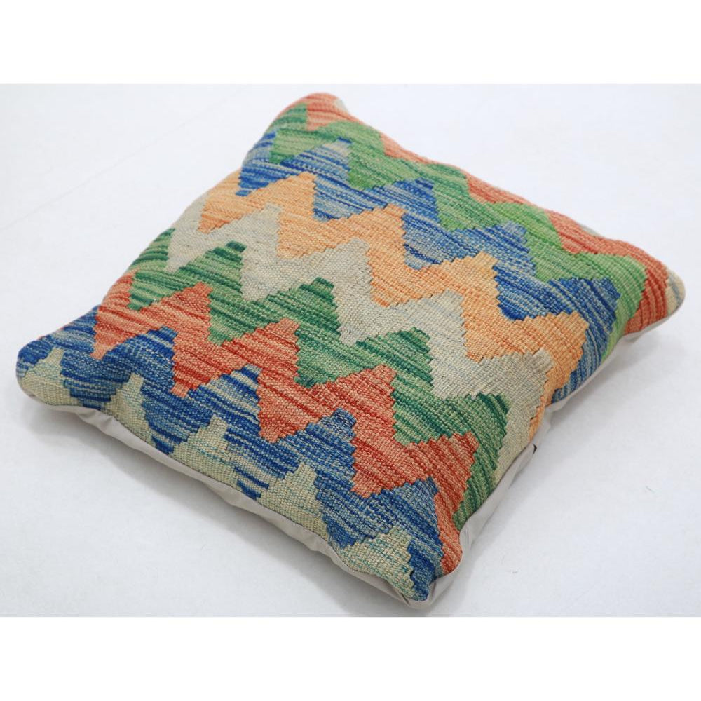 Cojín Tribal de Lana Tejido a Mano - 1'5'' x 1'5''