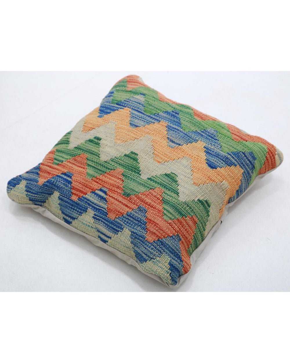 Cojín Tribal de Lana Tejido a Mano - 1'5'' x 1'5''