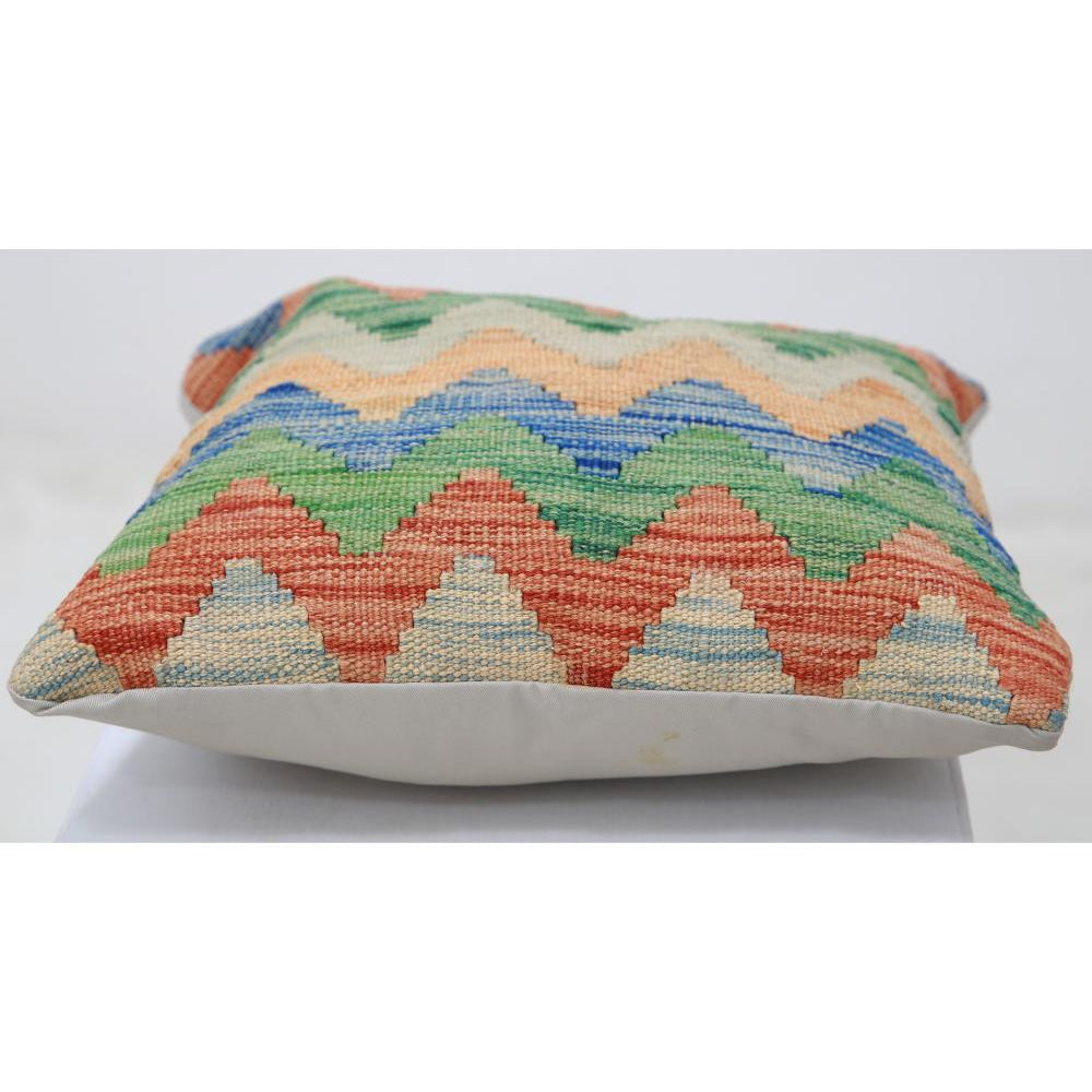 Cojín Tribal de Lana Tejido a Mano - 1'5'' x 1'5''