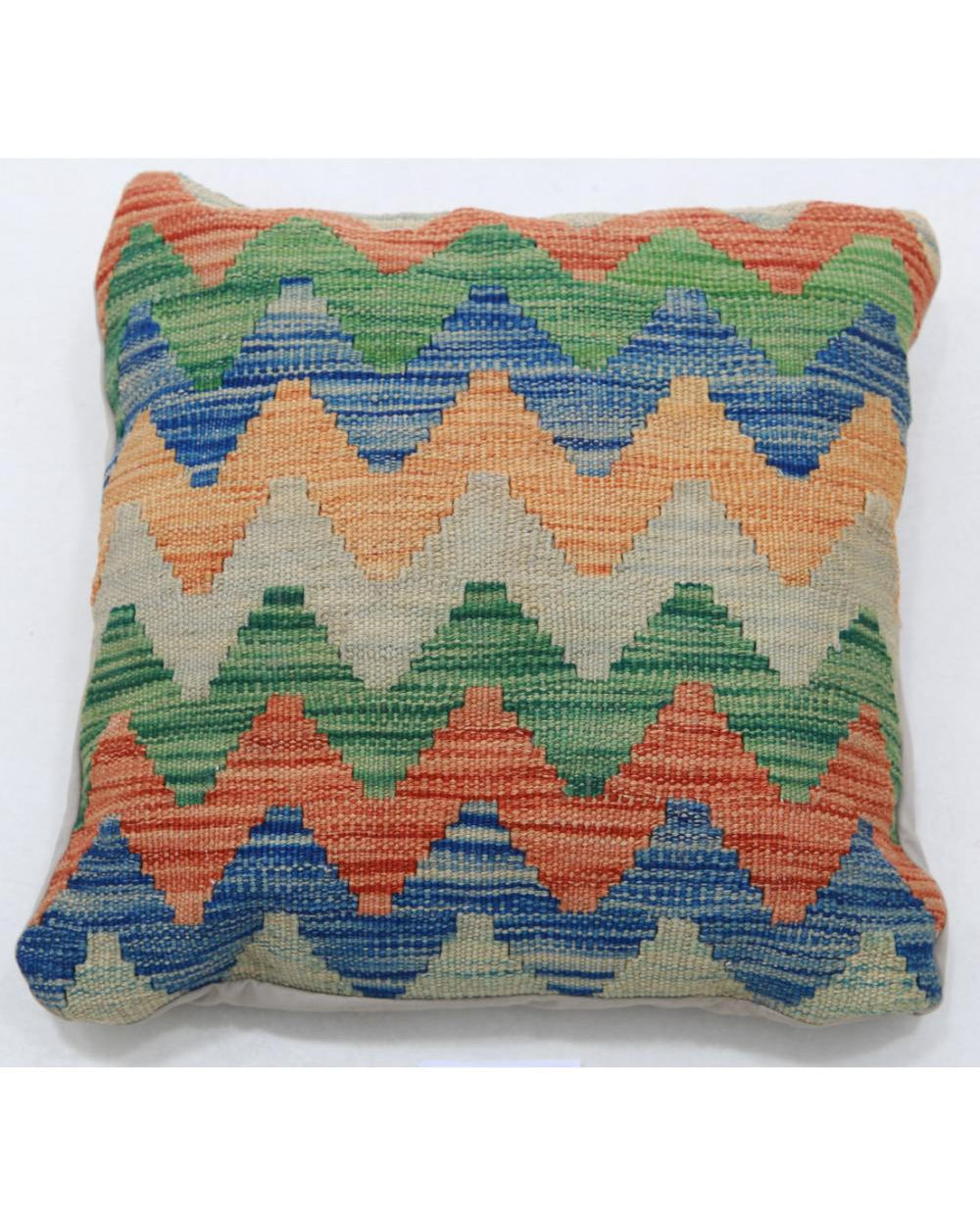 Cojín Tribal de Lana Tejido a Mano - 1'5'' x 1'5''