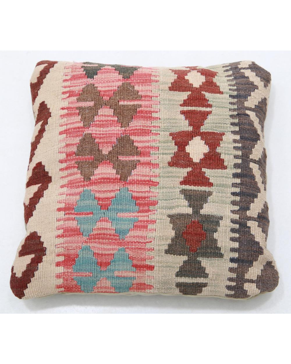 Hand Woven Tribal  Wool Pillow - 1'5'' x 1'5''
