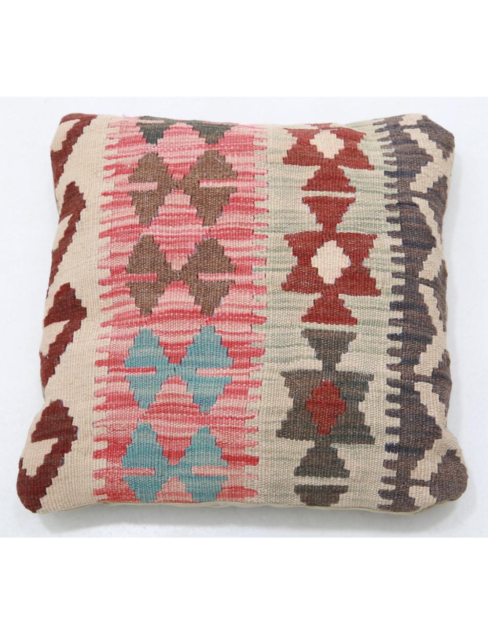Hand Woven Tribal  Wool Pillow - 1'5'' x 1'5''