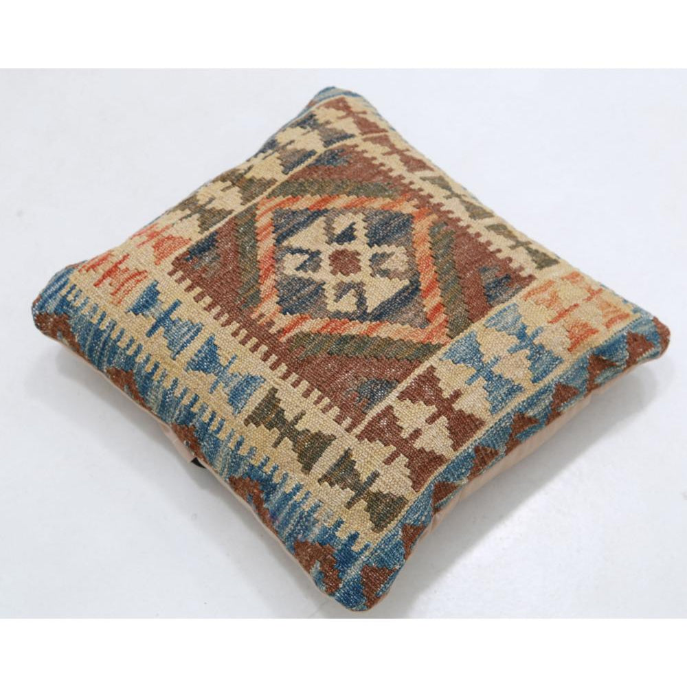 Hand Woven Tribal  Wool Pillow - 1'5'' x 1'5''