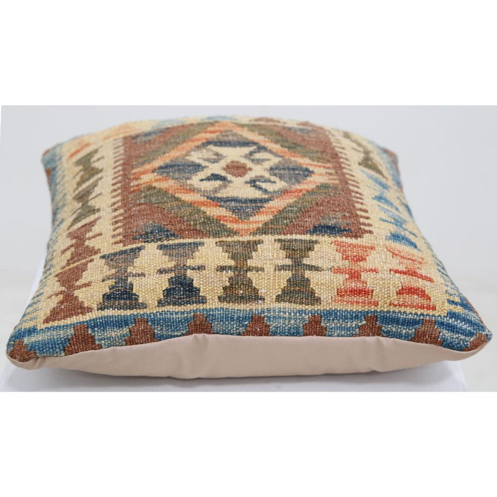 Hand Woven Tribal  Wool Pillow - 1'5'' x 1'5''