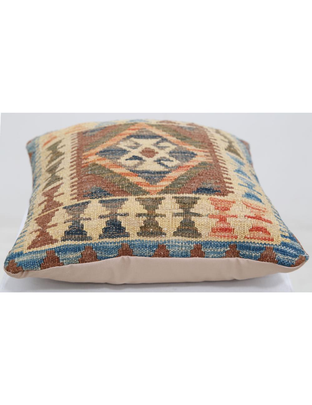 Hand Woven Tribal  Wool Pillow - 1'5'' x 1'5''