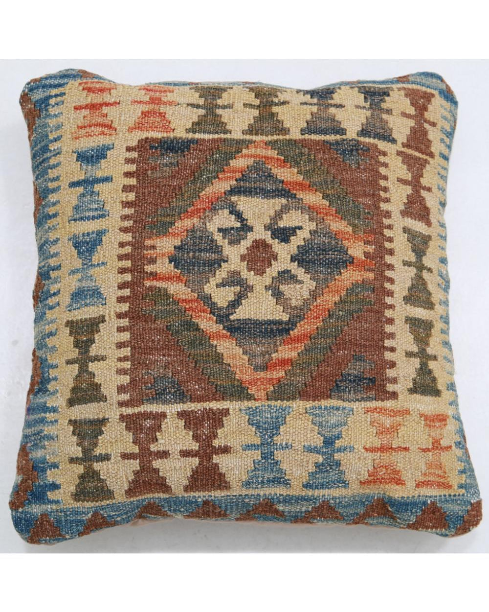 Hand Woven Tribal  Wool Pillow - 1'5'' x 1'5''