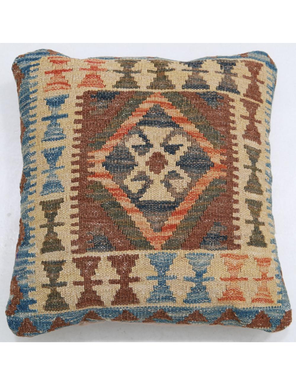Hand Woven Tribal  Wool Pillow - 1'5'' x 1'5''