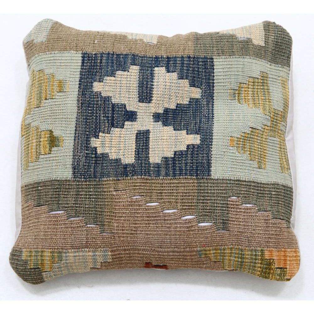 Hand Woven Tribal  Wool Pillow - 1'5'' x 1'5''