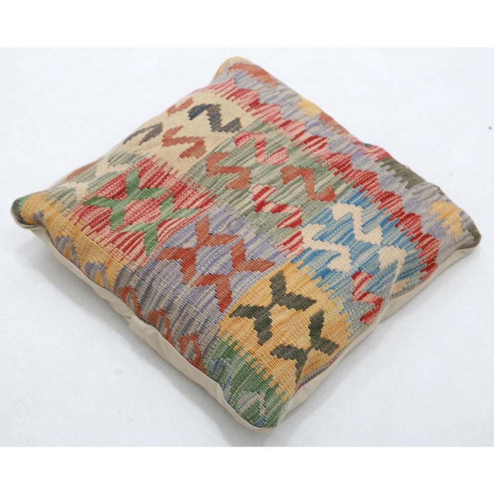 Hand Woven Tribal  Wool Pillow - 1'5'' x 1'5''