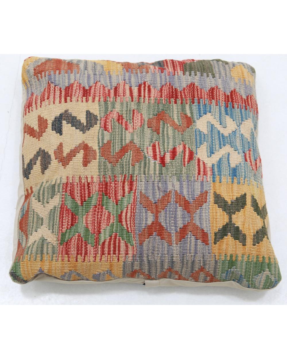 Hand Woven Tribal  Wool Pillow - 1'5'' x 1'5''