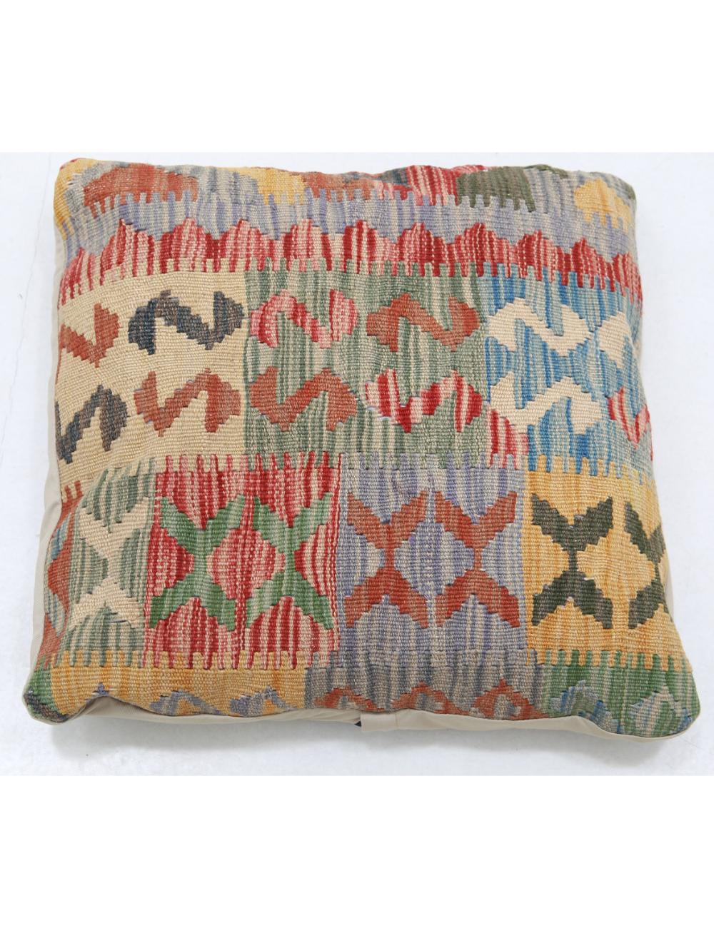 Hand Woven Tribal  Wool Pillow - 1'5'' x 1'5''