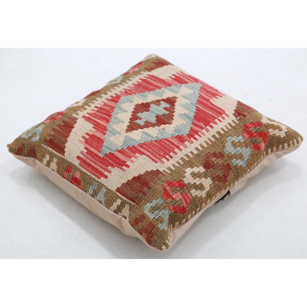 Hand Woven Tribal  Wool Pillow - 1'5'' x 1'5''