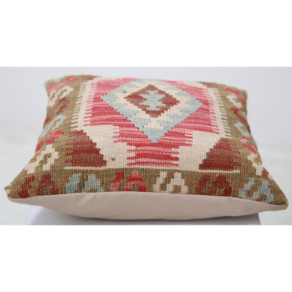 Hand Woven Tribal  Wool Pillow - 1'5'' x 1'5''
