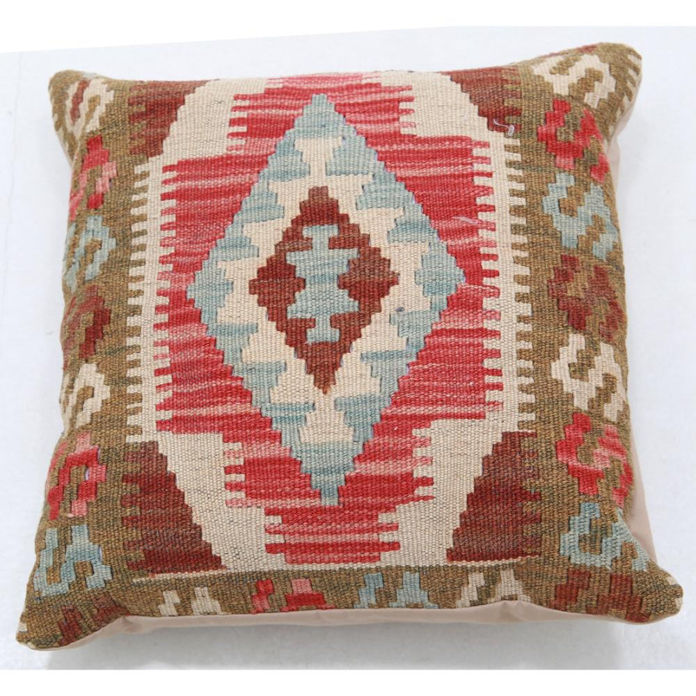 Hand Woven Tribal  Wool Pillow - 1'5'' x 1'5''