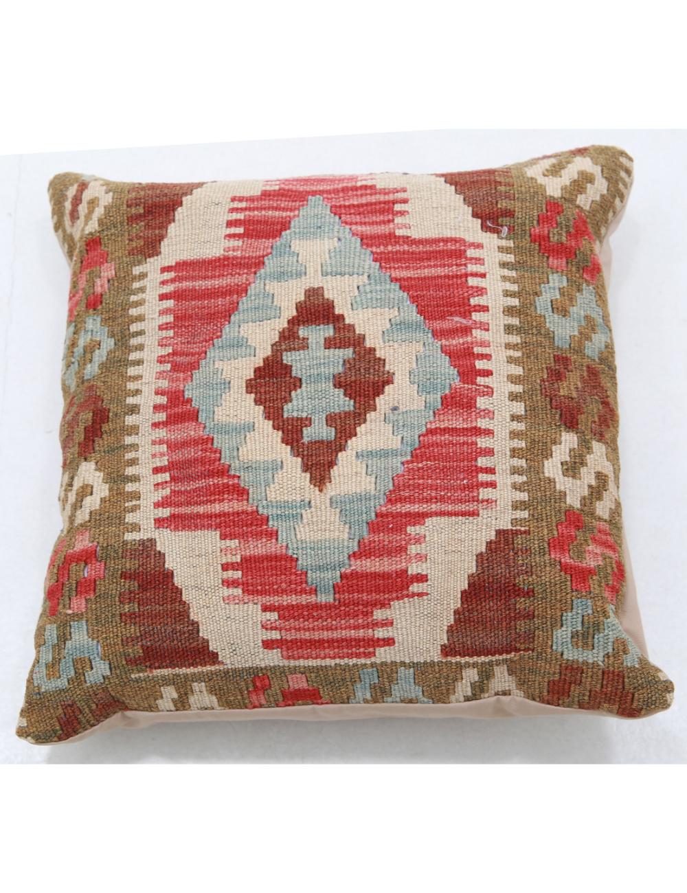 Hand Woven Tribal  Wool Pillow - 1'5'' x 1'5''