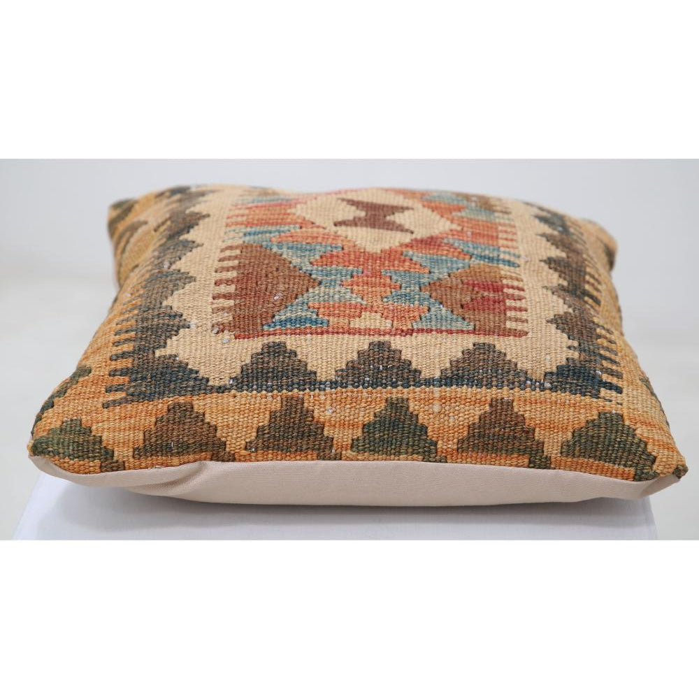 Hand Woven Tribal  Wool Pillow - 1'5'' x 1'5''