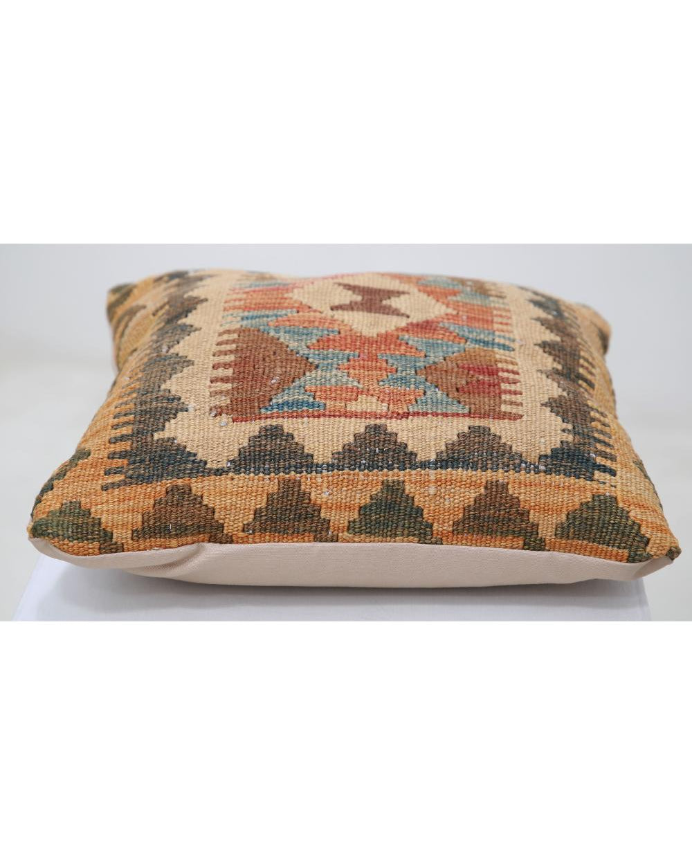 Hand Woven Tribal  Wool Pillow - 1'5'' x 1'5''