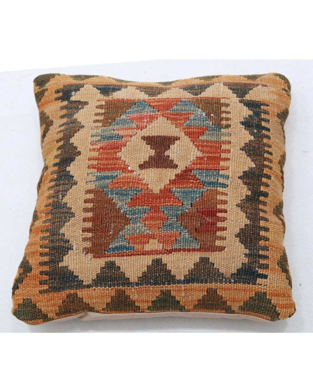 Hand Woven Tribal  Wool Pillow - 1'5'' x 1'5''