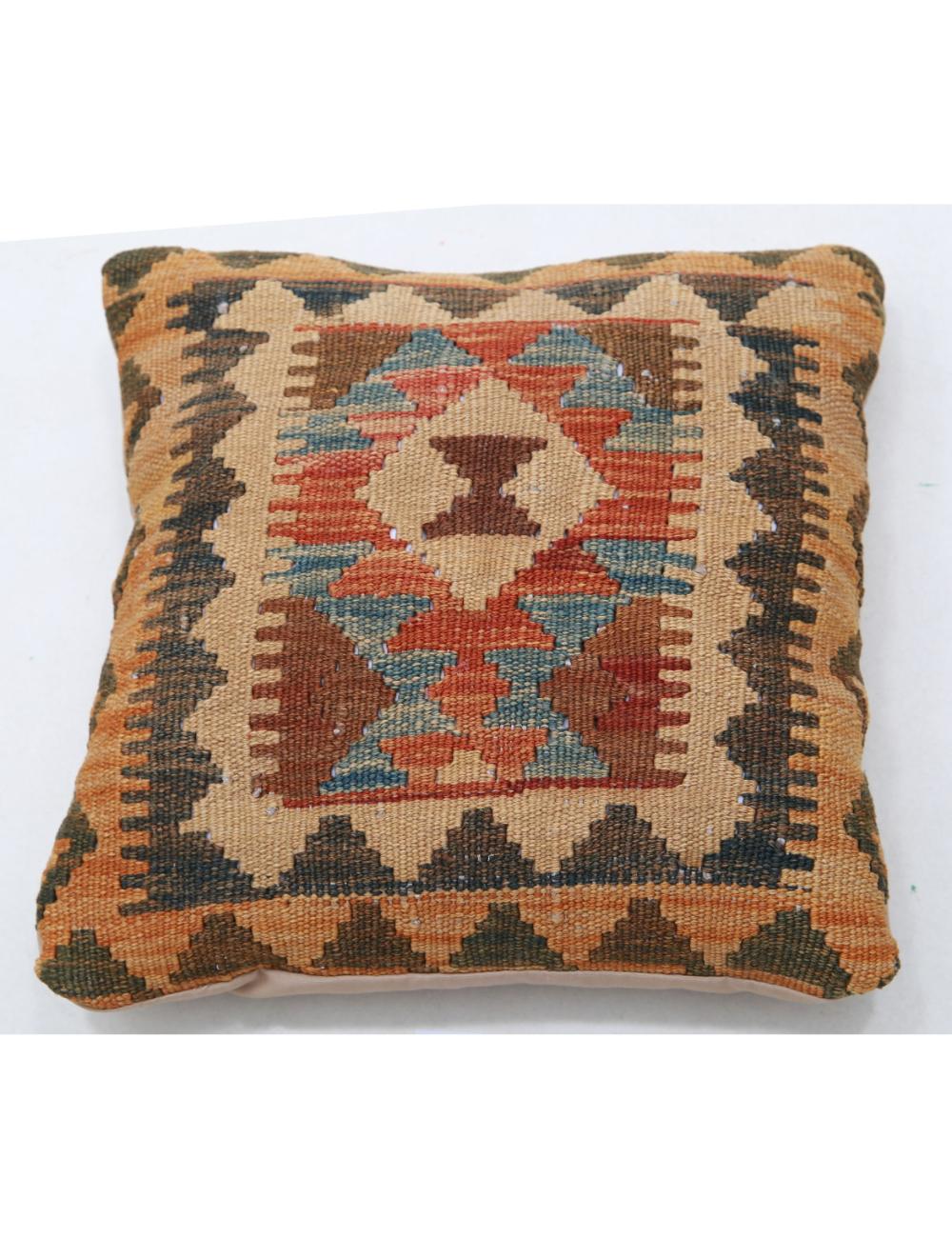 Hand Woven Tribal  Wool Pillow - 1&#39;5&#39;&#39; x 1&#39;5&#39;&#39;