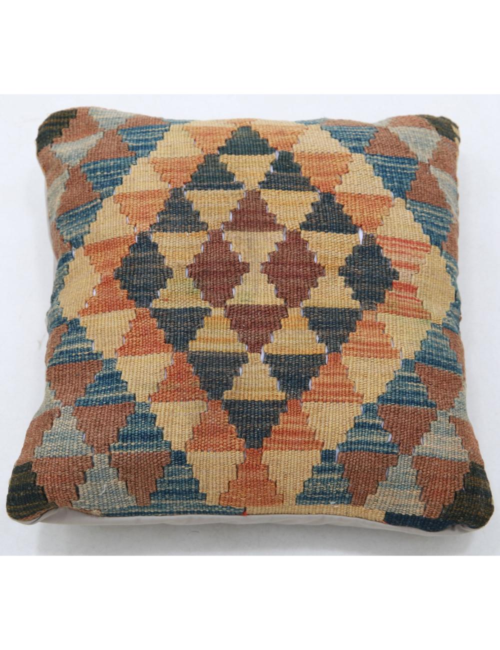 Hand Woven Tribal  Wool Pillow - 1'5'' x 1'5''