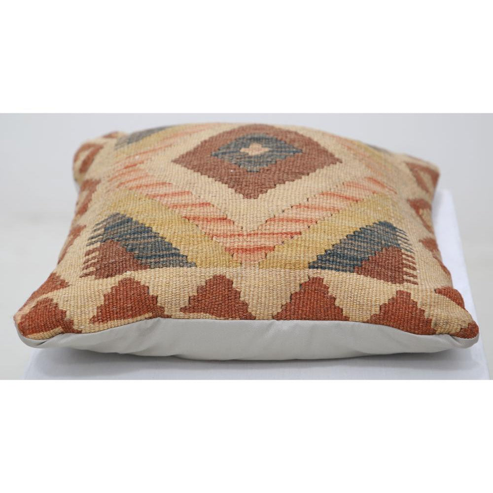 Hand Woven Tribal  Wool Pillow - 1'5'' x 1'5''