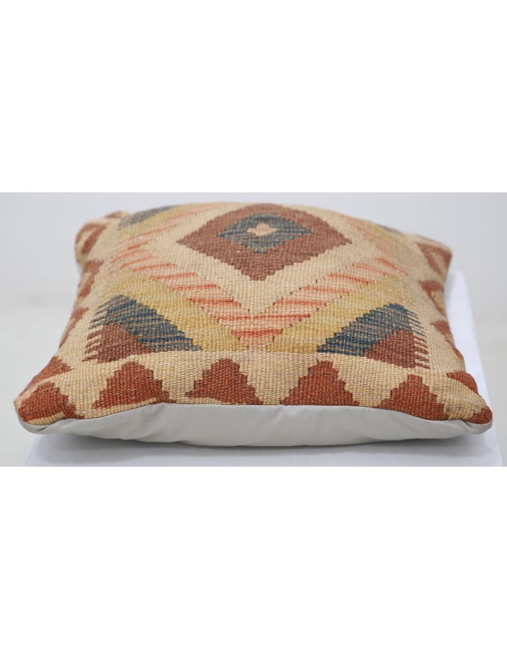 Hand Woven Tribal  Wool Pillow - 1'5'' x 1'5''