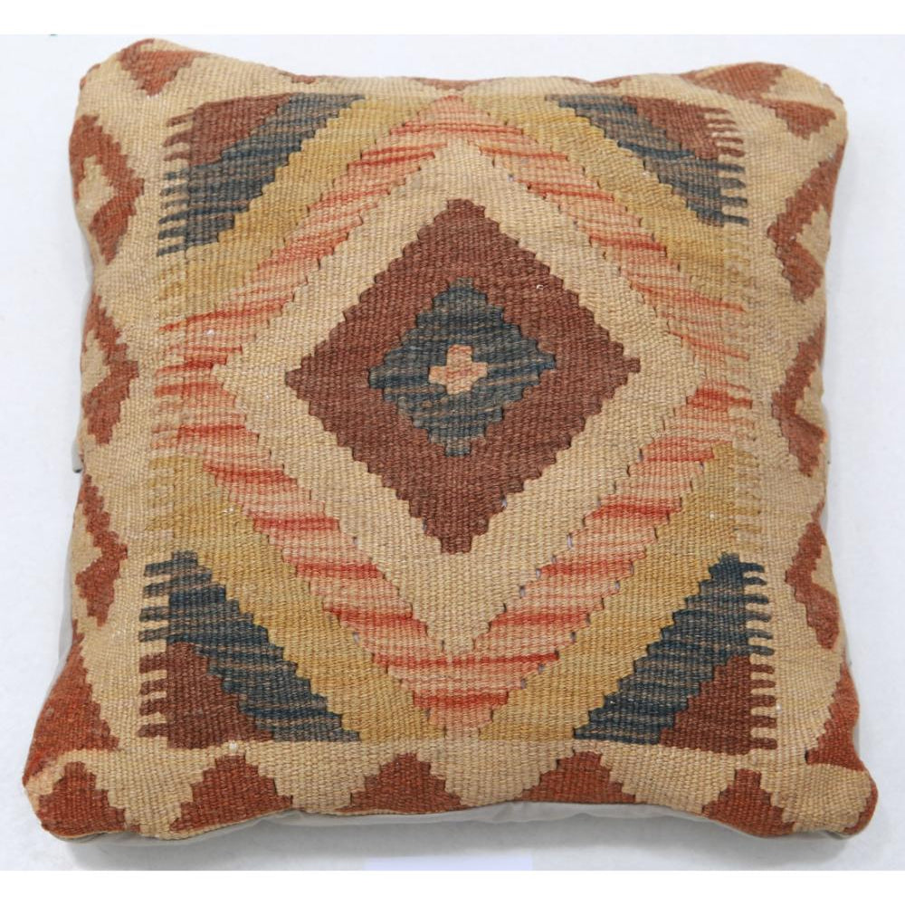 Hand Woven Tribal  Wool Pillow - 1'5'' x 1'5''