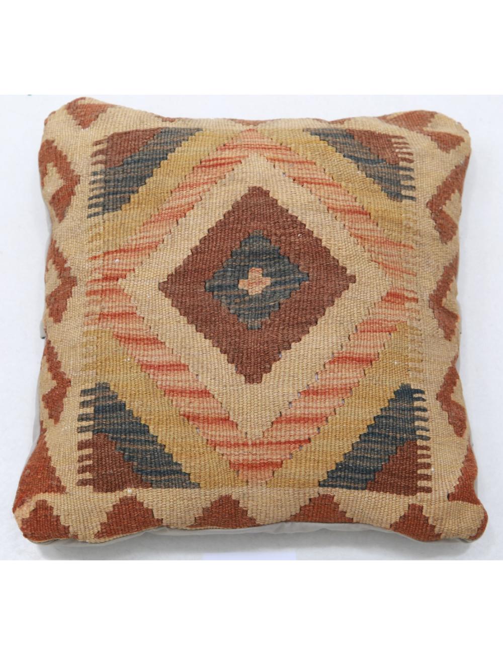 Hand Woven Tribal  Wool Pillow - 1'5'' x 1'5''