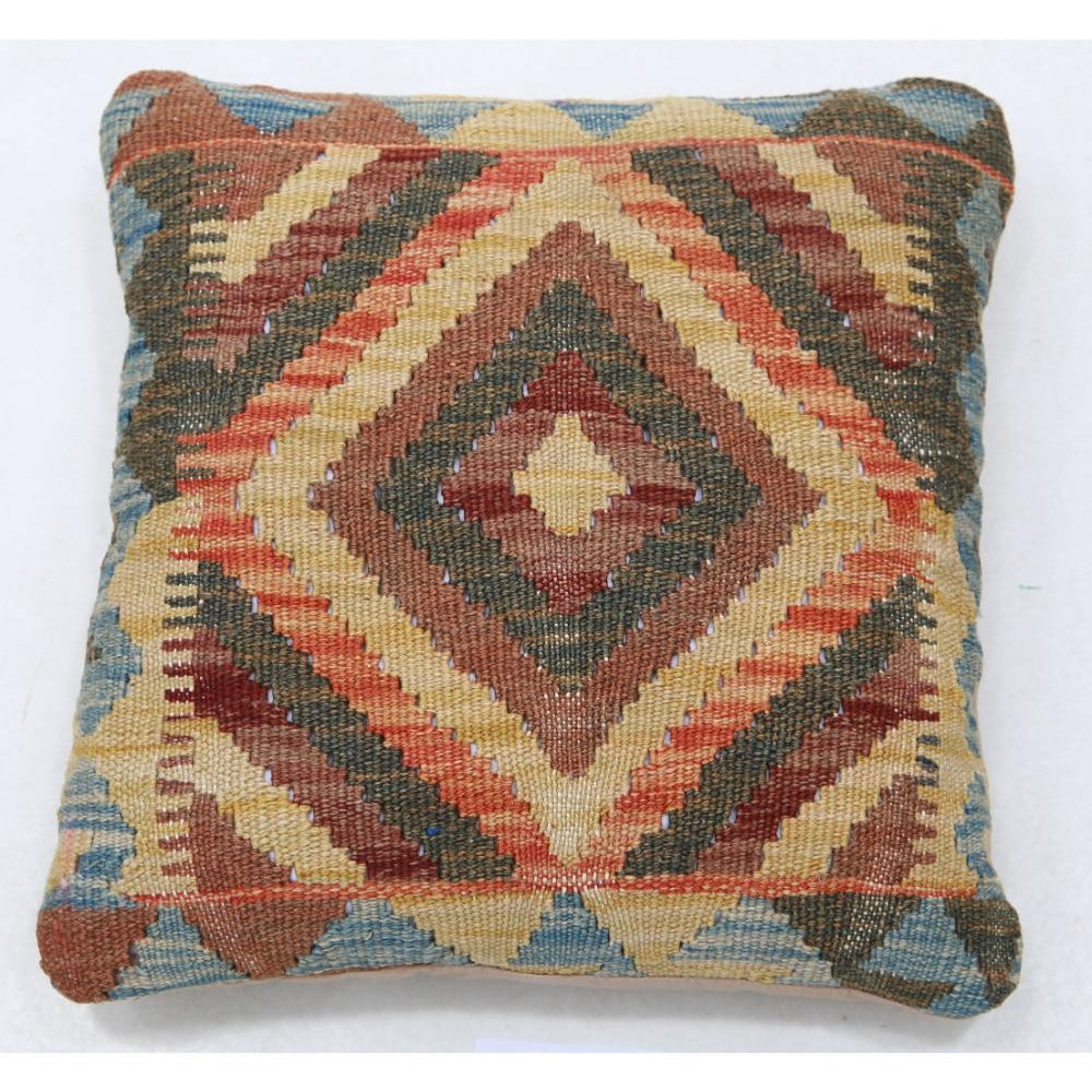 Hand Woven Tribal  Wool Pillow - 1'5'' x 1'5''