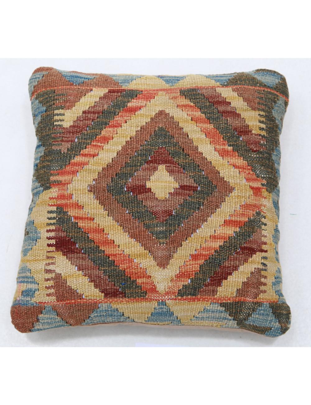 Hand Woven Tribal  Wool Pillow - 1'5'' x 1'5''