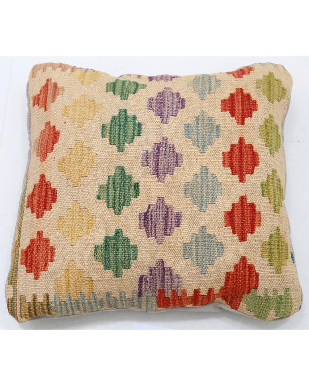 Hand Woven Tribal  Wool Pillow - 1'5'' x 1'5''