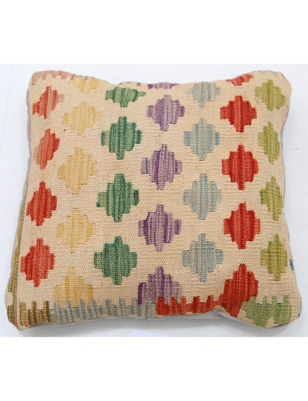 Hand Woven Tribal  Wool Pillow - 1&#39;5&#39;&#39; x 1&#39;5&#39;&#39;