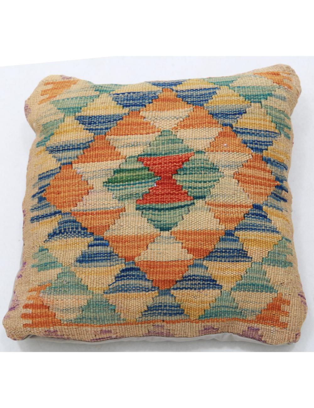 Hand Woven Tribal  Wool Pillow - 1'5'' x 1'5''