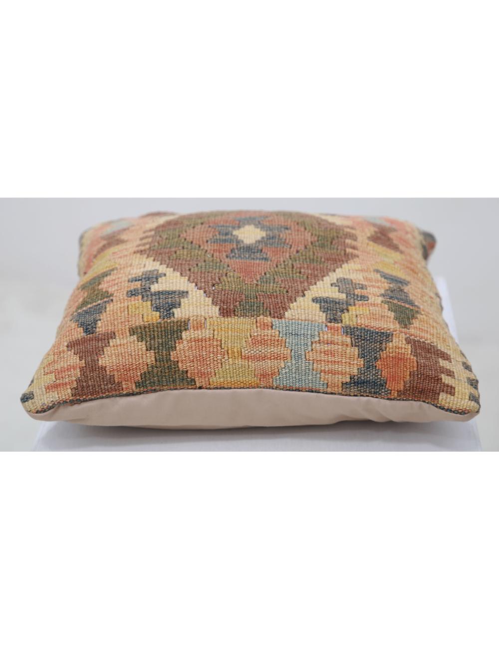 Hand Woven Tribal  Wool Pillow - 1'5'' x 1'5''