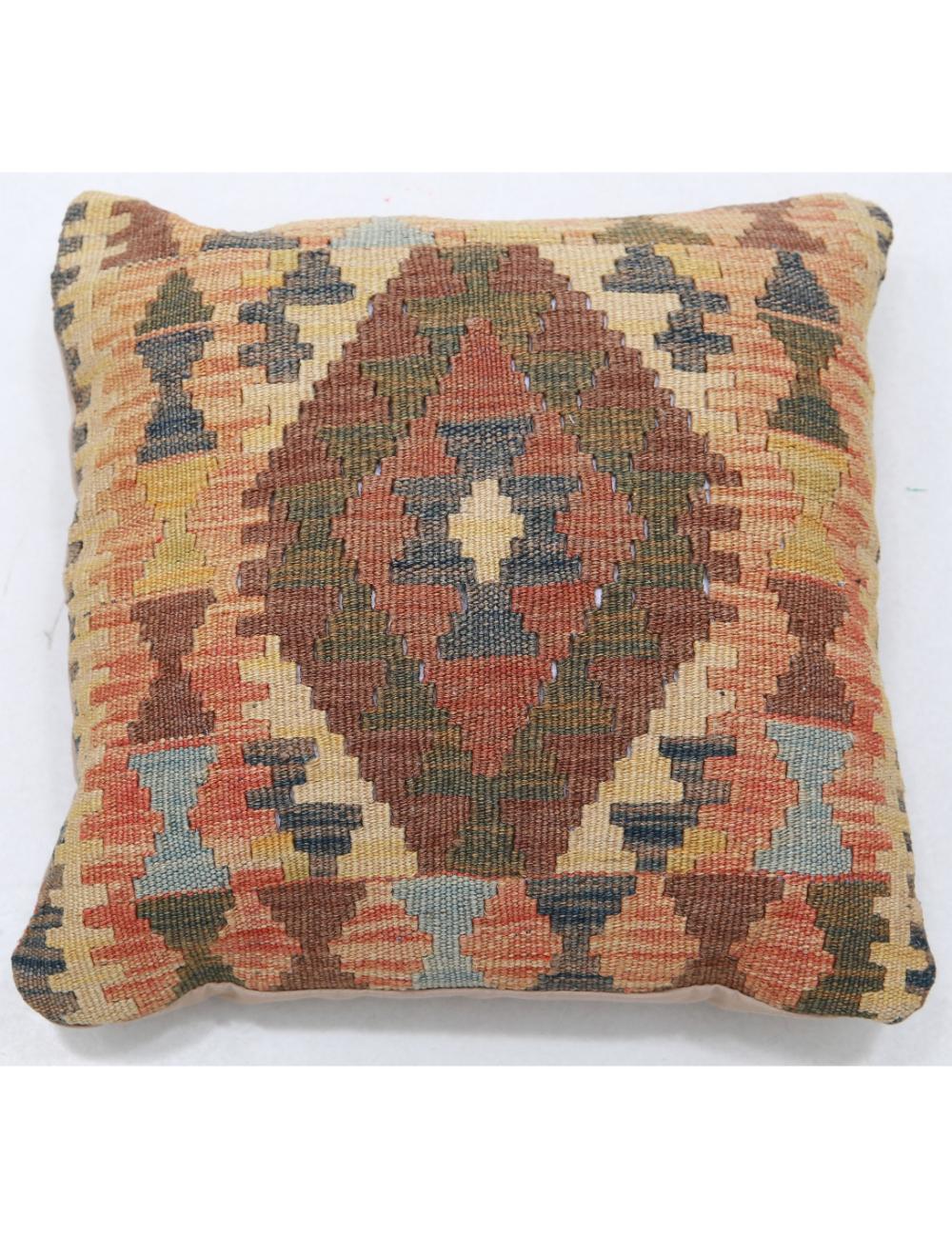 Hand Woven Tribal  Wool Pillow - 1'5'' x 1'5''