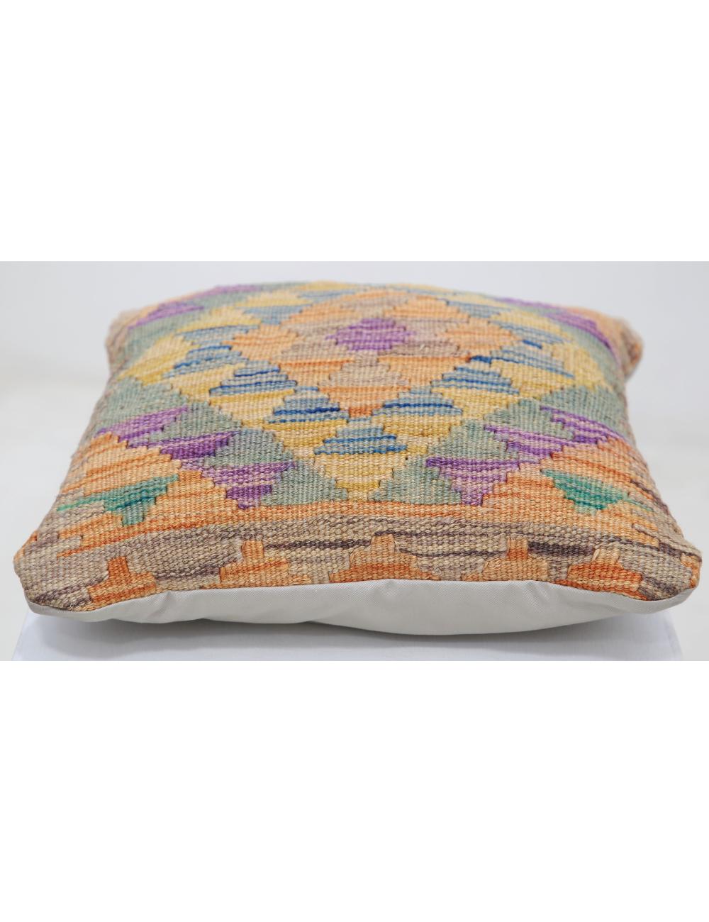 Hand Woven Tribal  Wool Pillow - 1'5'' x 1'5''