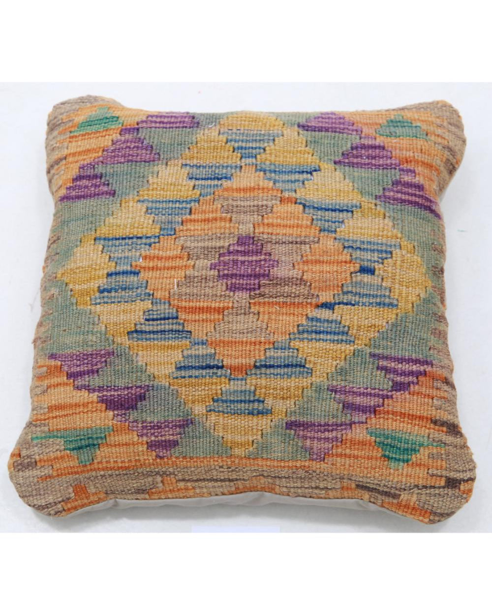 Hand Woven Tribal  Wool Pillow - 1'5'' x 1'5''