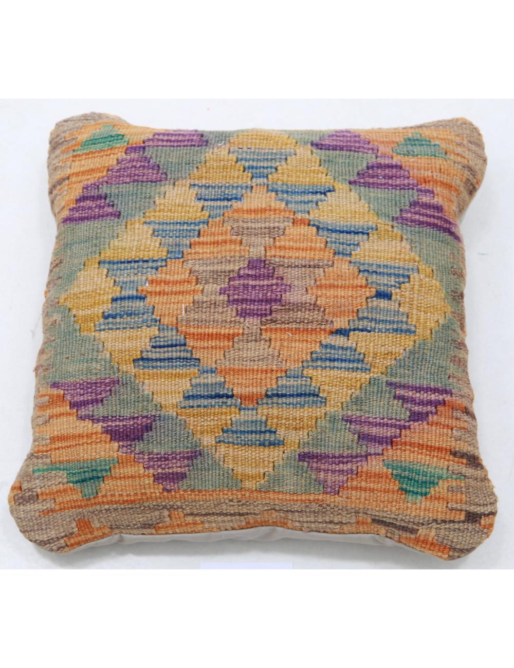 Hand Woven Tribal  Wool Pillow - 1'5'' x 1'5''