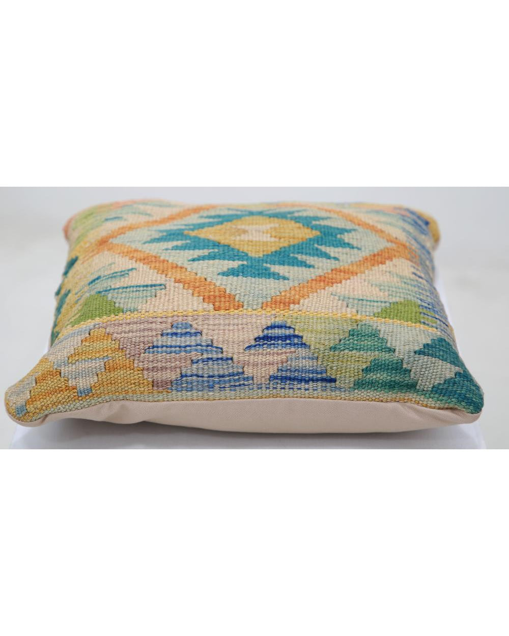 Hand Woven Tribal  Wool Pillow - 1'5'' x 1'5''
