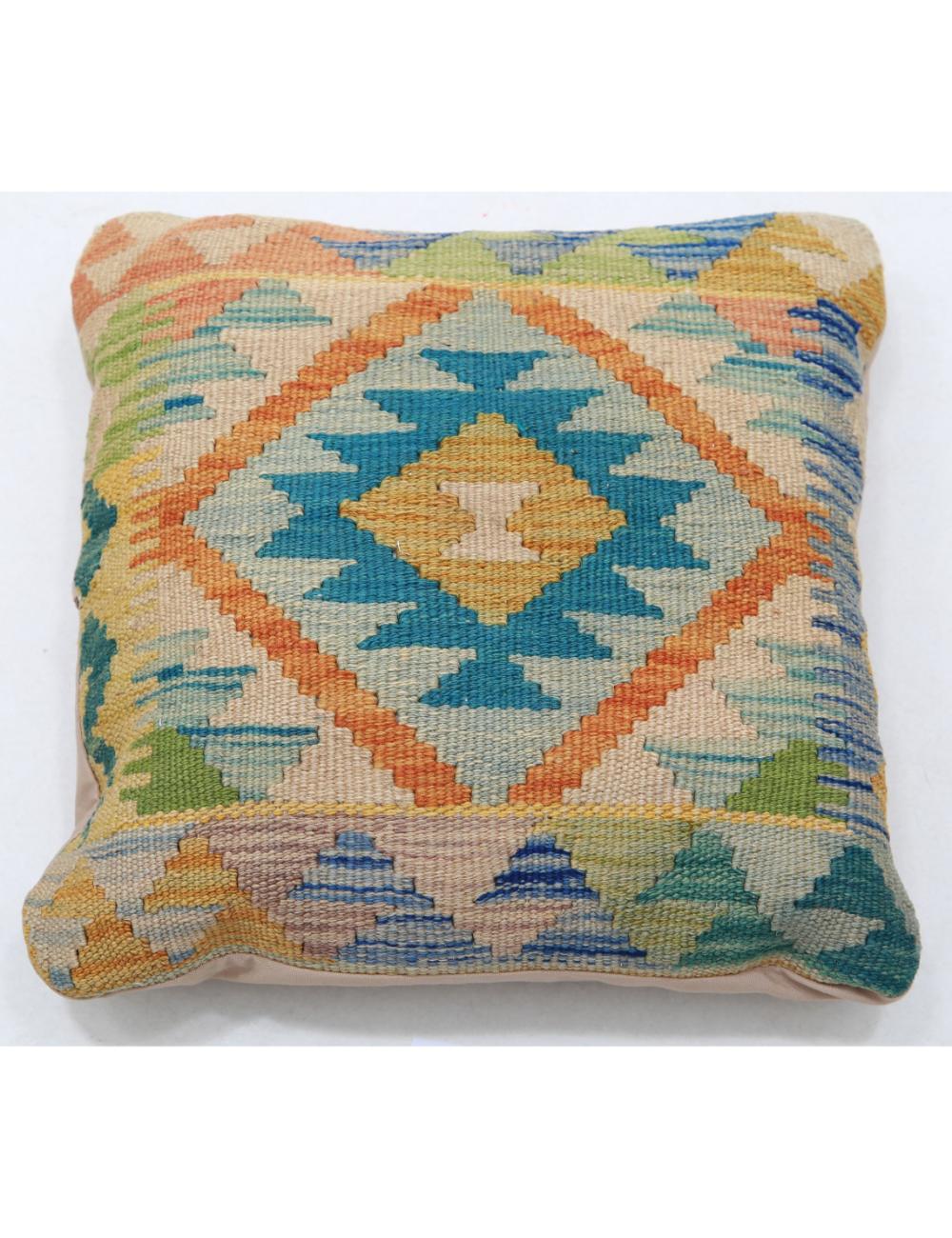 Hand Woven Tribal  Wool Pillow - 1'5'' x 1'5''