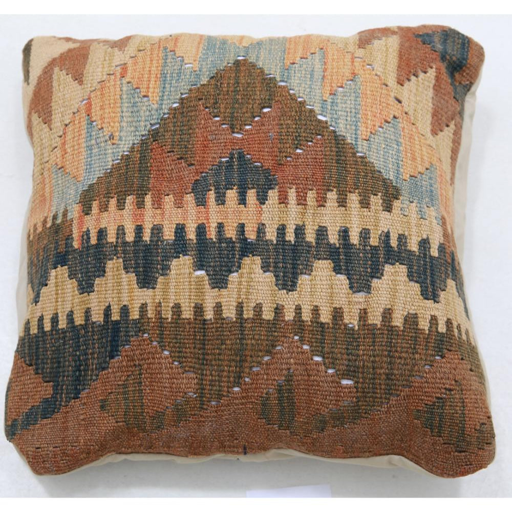 Hand Woven Tribal  Wool Pillow - 1'5'' x 1'5''