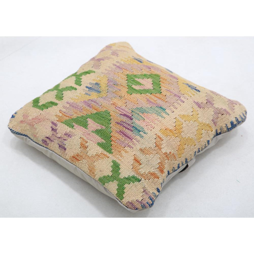 Hand Woven Tribal  Wool Pillow - 1'5'' x 1'5''