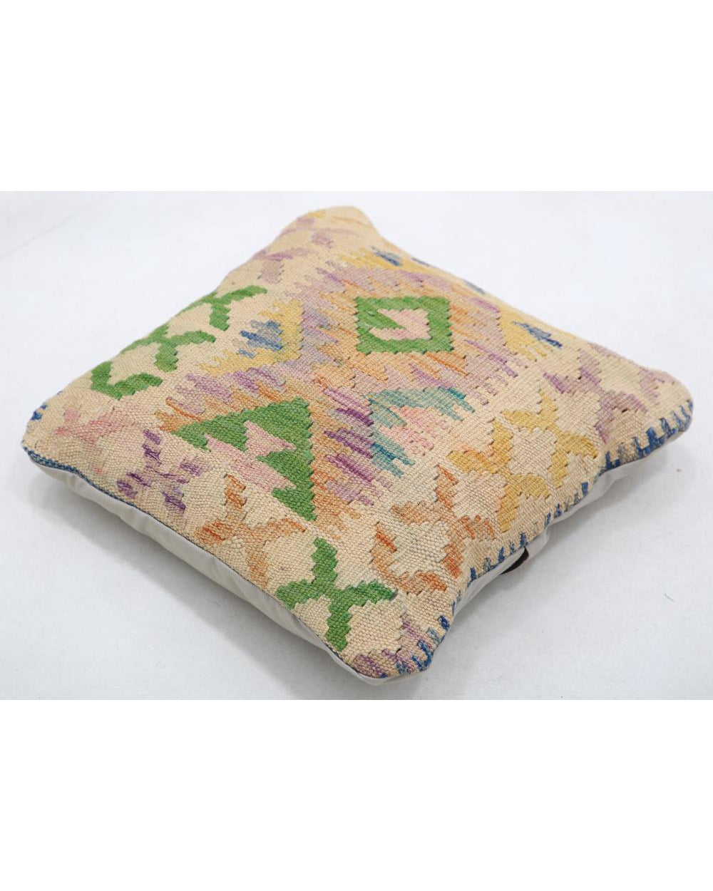 Hand Woven Tribal  Wool Pillow - 1'5'' x 1'5''