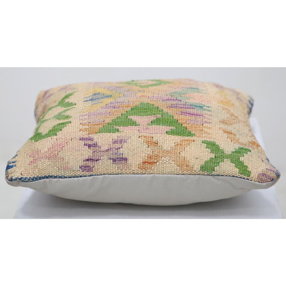Hand Woven Tribal  Wool Pillow - 1'5'' x 1'5''