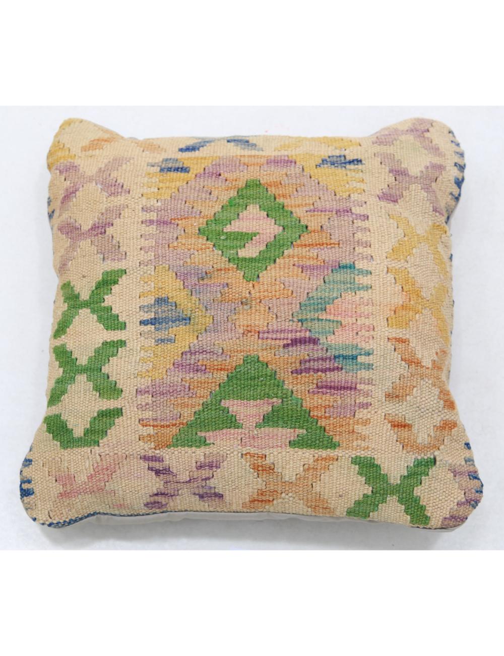 Hand Woven Tribal  Wool Pillow - 1'5'' x 1'5''